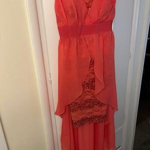 Women dress high low